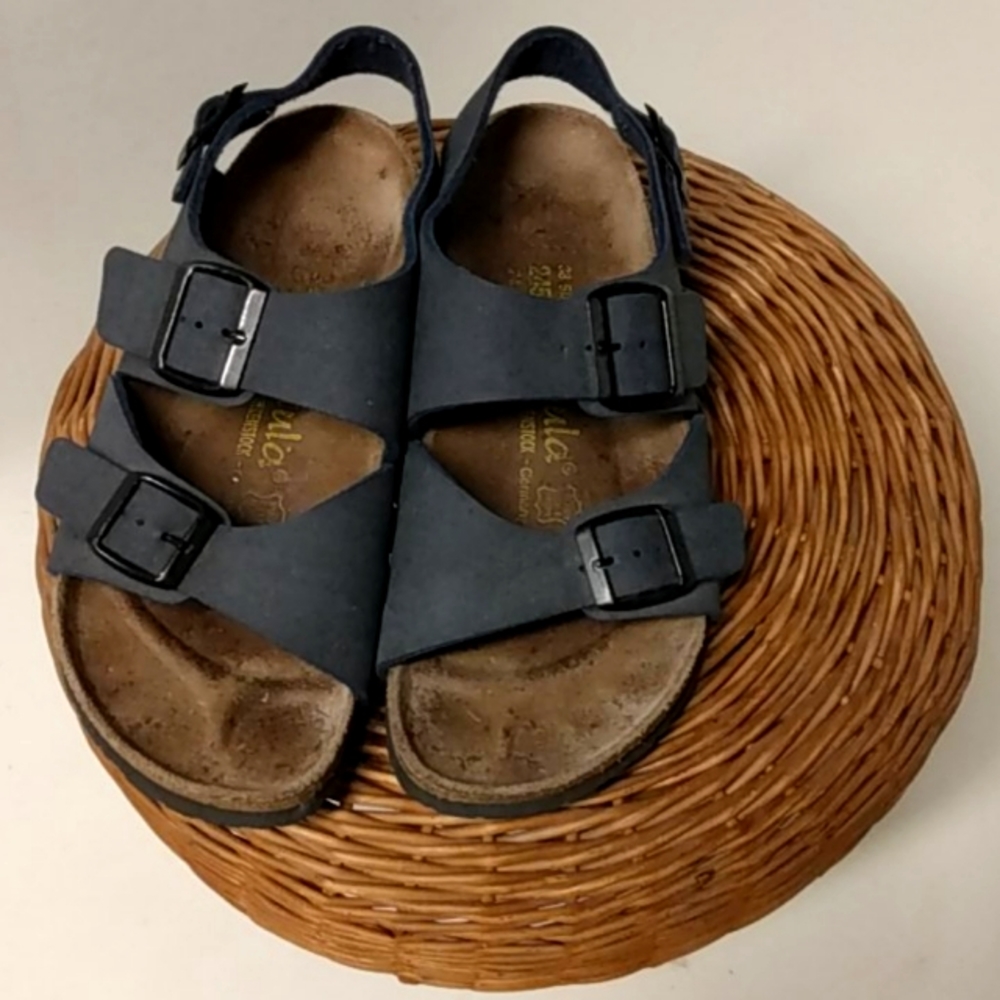 Blue Birkenstock Sandals Betula Sz 7 Milano 38